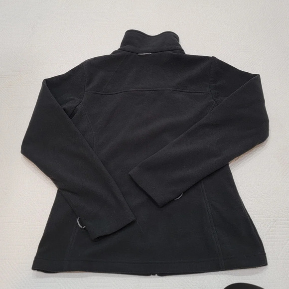 Columbia black fleece zip up jacket. - Picture 4 of 11